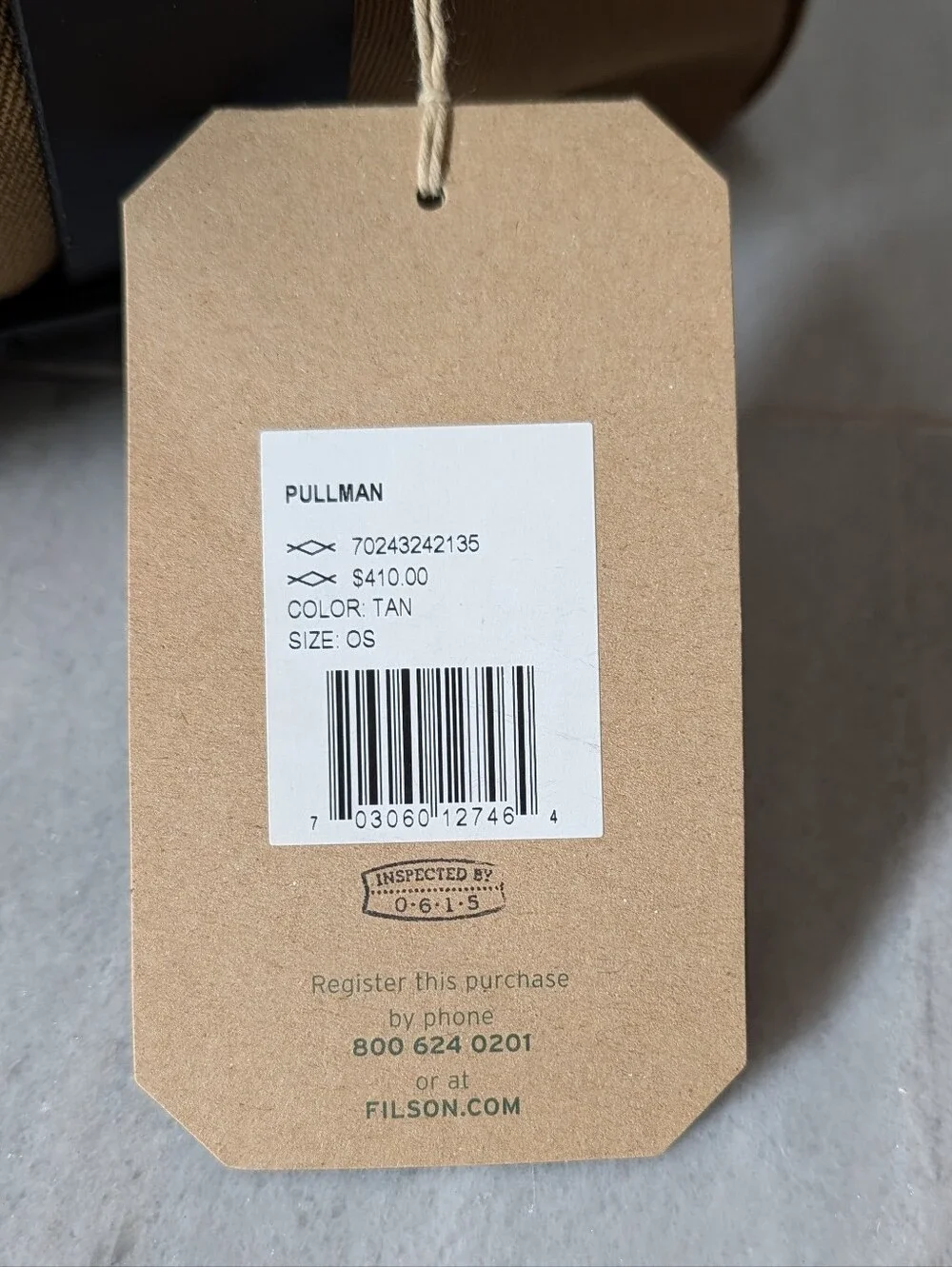nwt FILSON pullman bag rugged twill duffel